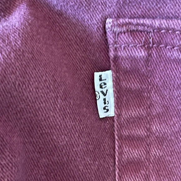 Vintage Levis 501 Jeans 32 x 32 Dark Wash Straight Red Orange Tab‎ Denim HTF! - Picture 3 of 8